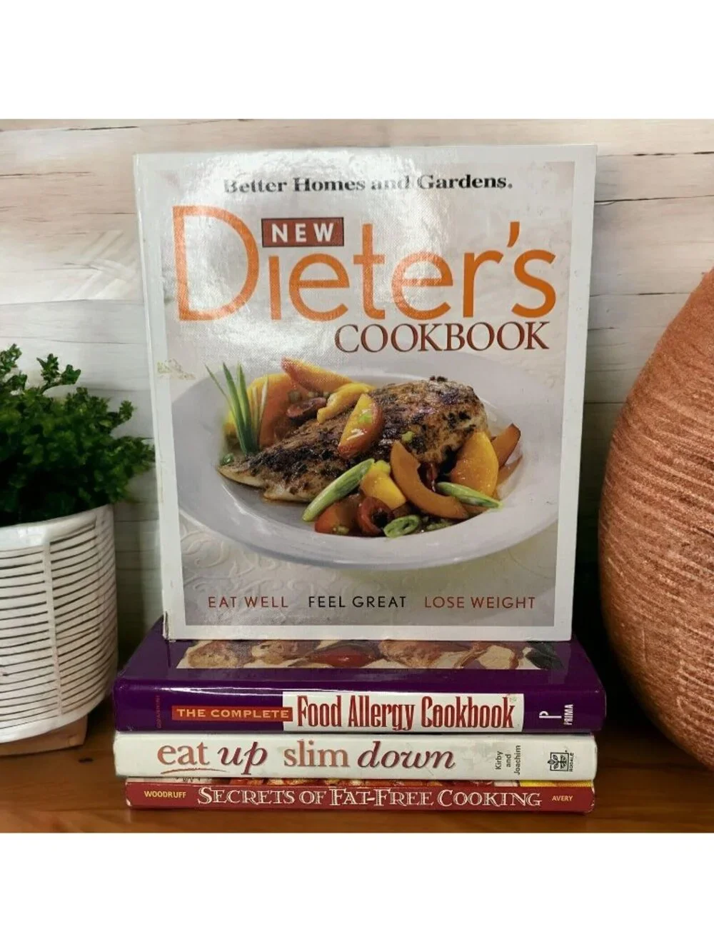 Weight Loss Diet Cookbooks Lot 4 Dieters Fodd Allergy Cookbook Eat Up Slim Down
